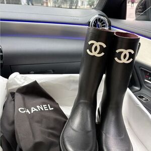 CHANEL RAIN BOOTS